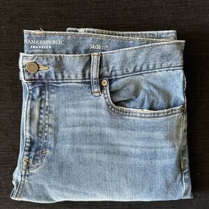 Banana Republic Men's Slim Jeans in Light Blue